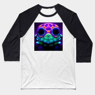 Psychedelic Turtle Baseball T-Shirt